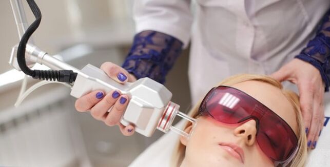 The principle of rejuvenating the face with a laser